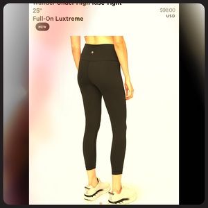 Lululemon Wunder Under 7/8 Tight